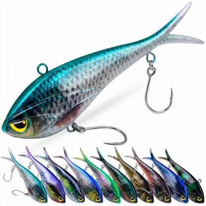 SUNLURE SL1011 Soft Plastic Swimbait 36g-277g Saltwater for Tuna Kingfish Pike